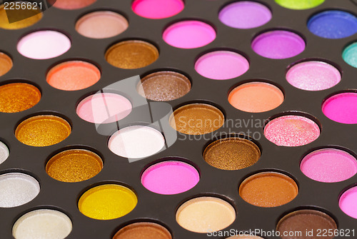 Image of Set of multicolored eyeshadows