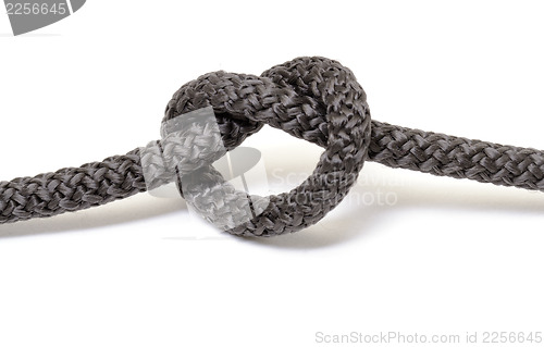 Image of Black rope knot