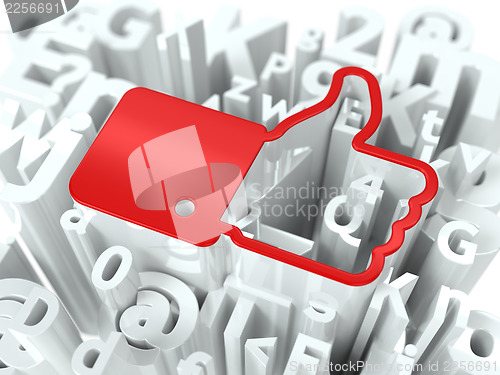 Image of Social Media Concept on Alphabet Background.