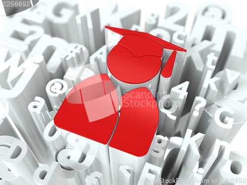 Image of Education Concept on Alphabet Background.