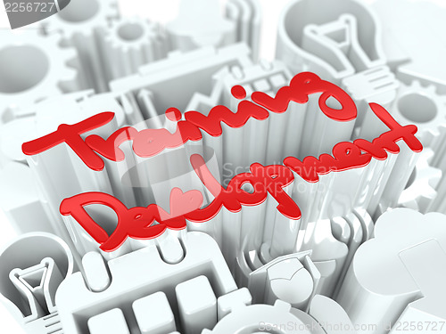 Image of Training Concept on White Background.