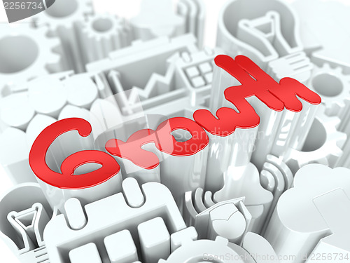 Image of Growth Concept on White Background.