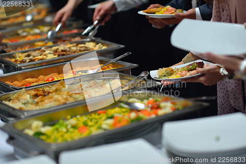 Image of buffet food