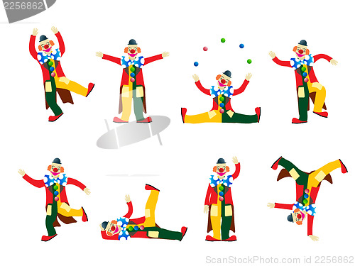 Image of Performing clowns