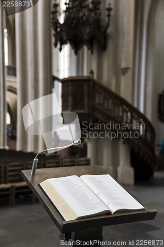 Image of Wooden lectern