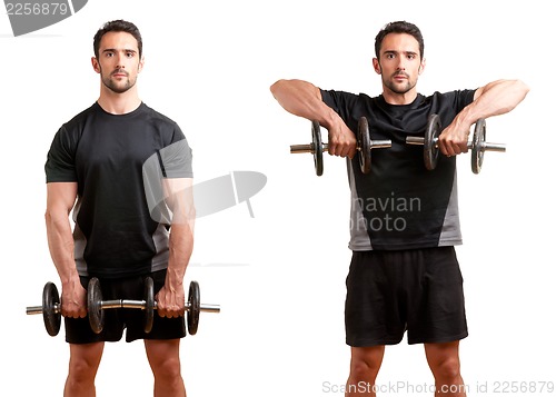 Image of Dumbbell Upright Row