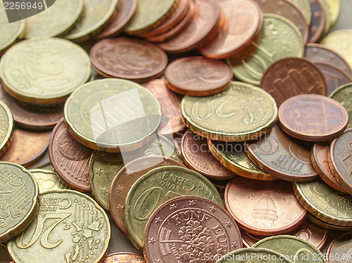 Image of Euro coins background