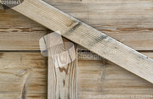 Image of old wooden facade detail