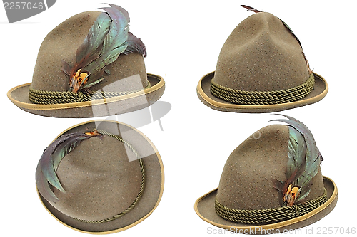 Image of oktoberfest hat in different views