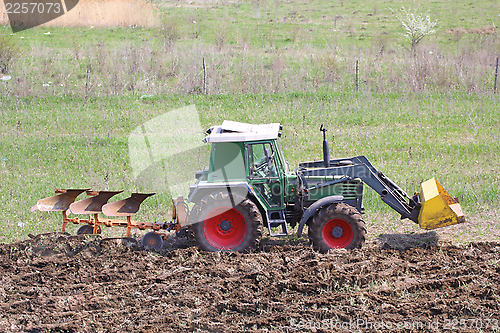 Image of tractor at work