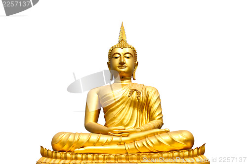 Image of Buddha statue on isolate white background 