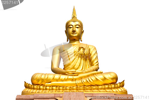 Image of Buddha statue on isolate white background 