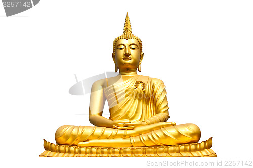 Image of Buddha statue on isolate white background 