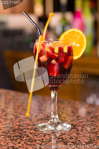 Image of Sangria on bar counter