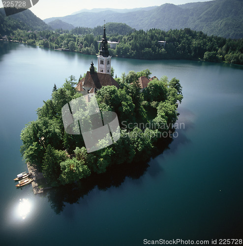 Image of lake Bled in Slovenia