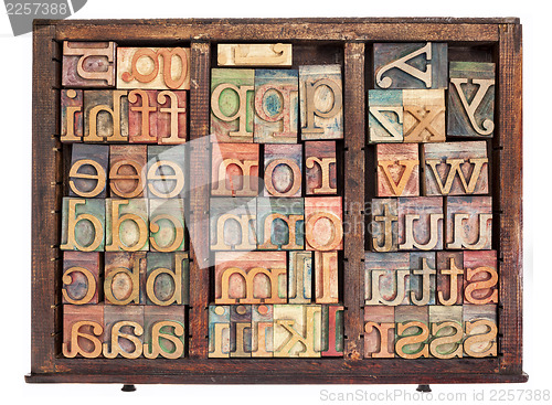 Image of letterpress wood type