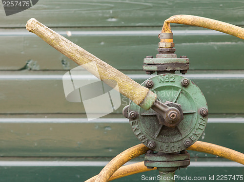 Image of Old handle with a crane