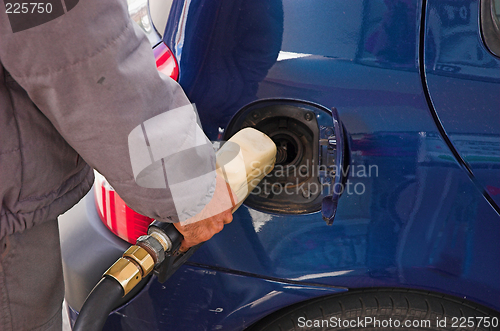 Image of supplying of gasoline
