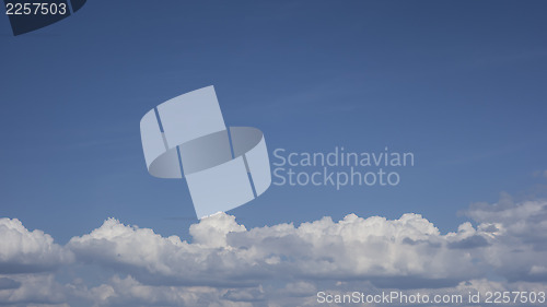 Image of Blue sky and white clouds