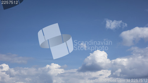 Image of Blue sky and white clouds