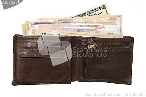 Image of Wallet and currency 