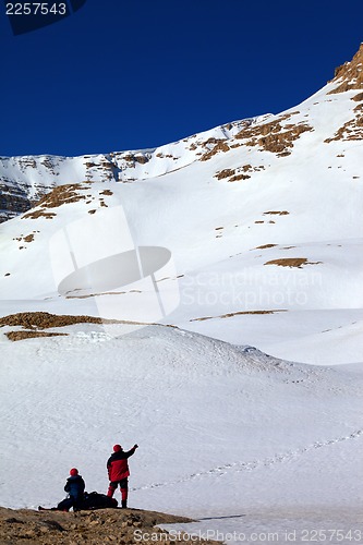 Image of Two hiker in mountain