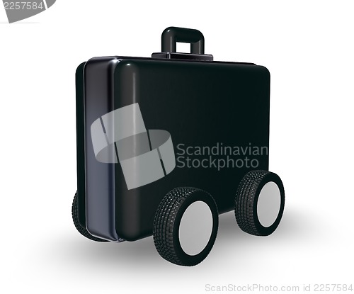 Image of case on wheels