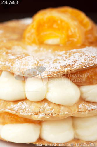 Image of millefeuille with tangerine