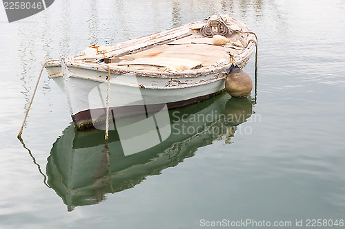 Image of Old wooden rowing boat