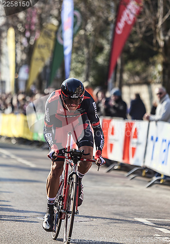 Image of The Cylist Oss Daniel- Paris Nice 2013 Prologue in Houilles