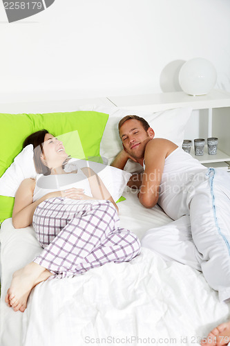 Image of Young couple having a relaxing day