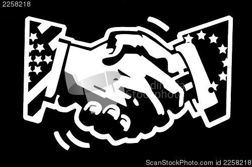 Image of handshake usa and eu