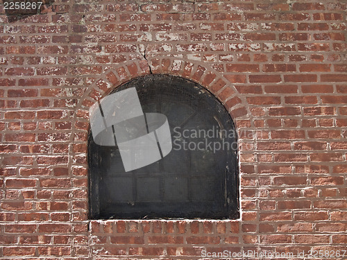 Image of window on the brick wall