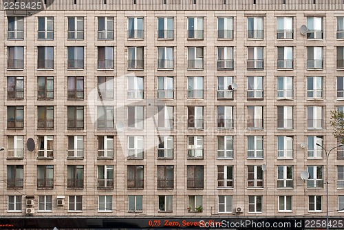 Image of The facade of the building.