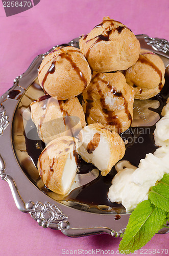 Image of Profiteroles dessert