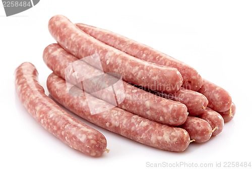 Image of fresh raw meat sausages