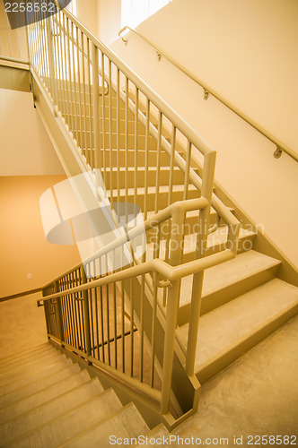 Image of Stairwell and emergency exit in building