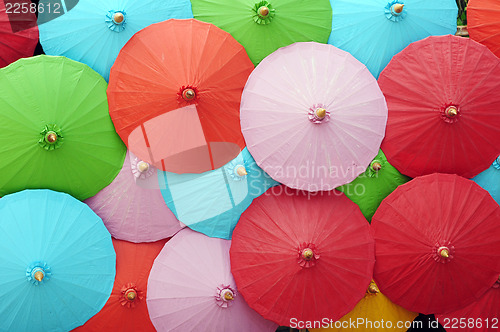 Image of Colorful umbrellas