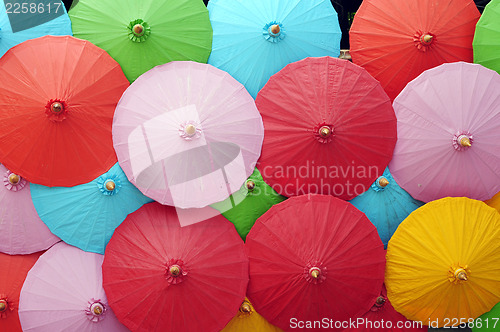 Image of Colorful umbrellas