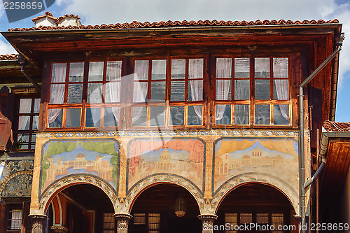 Image of A traditional old house in Koprivshtitsa Bulgaria, from the time