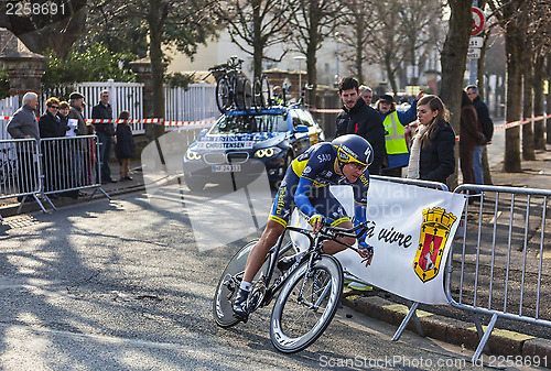 Image of The Cyclist Christensen Mads- Paris Nice 2013 Prologue in Houill