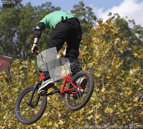 Image of BMX Biker Airborne