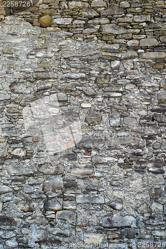 Image of wall built of natural stones