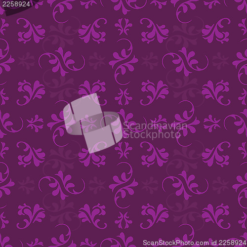 Image of Purple leaf pattern