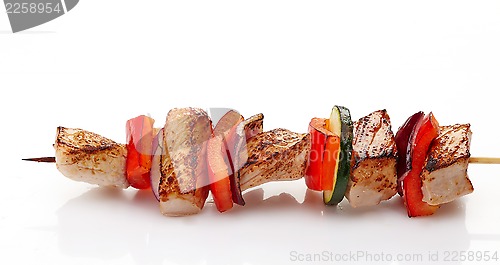 Image of grilled pork fillet and vegetables