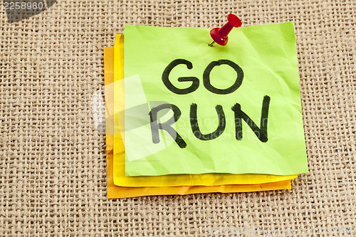 Image of go run reminder