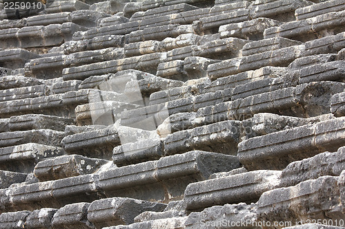 Image of seats in ancient amphitheater