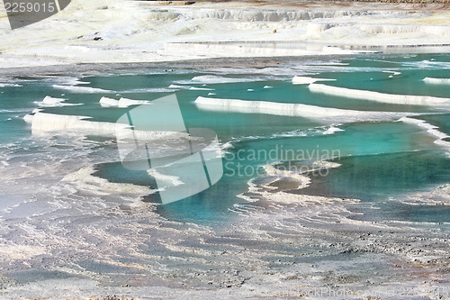 Image of travertines of pamukkale turkey