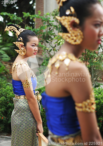 Image of Women in bright traditional in Thailand - EDITORIAL