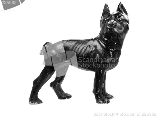 Image of Victorian Era Black Cast Iron Bulldog Door Stop